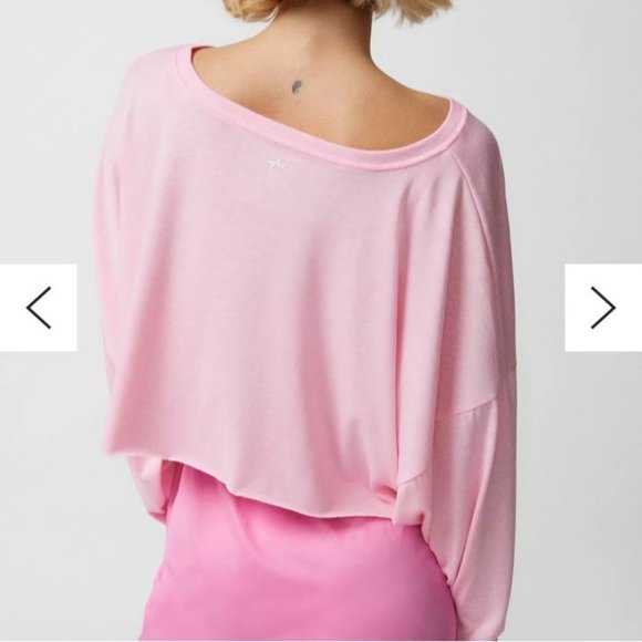 Urban Outfitters Out From Under Addison COZY CROP TOP Pink S - Picture 2 of 16